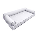 Model-6 Full Size (75" x 54" x 6") Outdoor Daybed Mattress Bolster Backrest Cushion Pillow |COVERS ONLY|