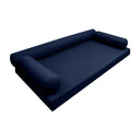 Model-6 Queen Size (80" x 60" x 6") Outdoor Daybed Mattress Bolster Backrest Cushion Pillow |COVERS ONLY |