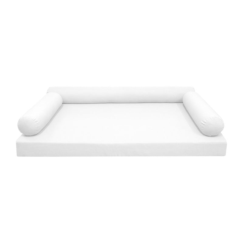 Model-6 Twin-XL Size (80" x 39" x 6") Outdoor Daybed Mattress Bolster Backrest Cushion Pillow |COVERS ONLY|