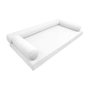 Model-6 Crib Size (52" x 28" x 6") Outdoor Daybed Mattress Bolster Backrest Cushion Pillow |COVERS ONLY|
