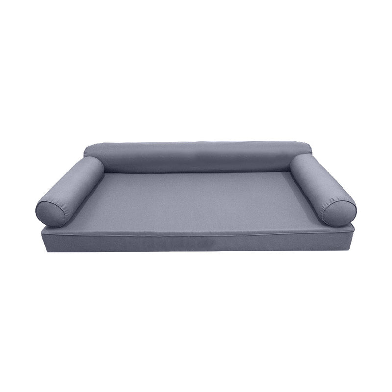 Model-6 Full Size (75" x 54" x 6") Outdoor Daybed Mattress Bolster Backrest Cushion Pillow |COVERS ONLY|