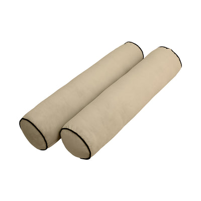 Model V1 - Velvet Indoor Daybed Mattress Bolster Pillow Backrest Cushion |COVERS ONLY|