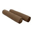 Model V5 - Velvet Indoor Daybed Bolster Pillow Cushion |COVERS ONLY|