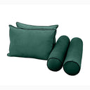 Model V1 - Velvet Indoor Daybed Mattress Bolster Pillow Backrest Cushion |COVERS ONLY|