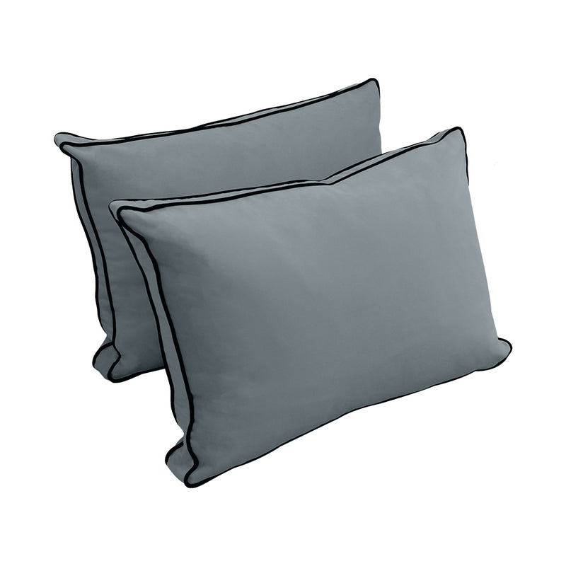 Model V1 - Velvet Indoor Daybed Mattress Bolster Pillow Backrest Cushion |COVERS ONLY|