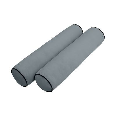 Model V5 - Velvet Indoor Daybed Bolster Pillow Cushion |COVERS ONLY|