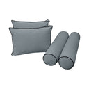 Model V1 - Velvet Indoor Daybed Mattress Bolster Pillow Backrest Cushion |COVERS ONLY|