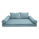 Model V1 - Velvet Indoor Daybed Mattress Bolster Pillow Backrest Cushion |COVERS ONLY|