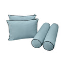 Model V1 - Velvet Indoor Daybed Mattress Bolster Pillow Backrest Cushion |COVERS ONLY|