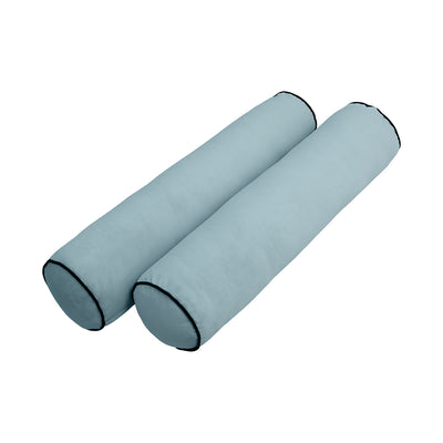 Model V5 - Velvet Indoor Daybed Bolster Pillow Cushion |COVERS ONLY|