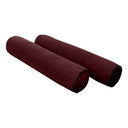 Model V4 - Velvet Indoor Daybed Mattress Bolster Pillow Backrest Cushion |COVERS ONLY|