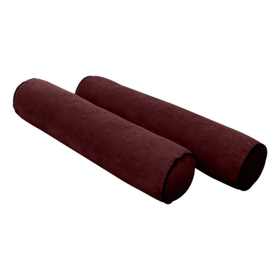 Model V4 - Velvet Indoor Daybed Mattress Bolster Backrest Cushions and Covers |Complete Set|