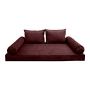 Model V1 - Velvet Indoor Daybed Mattress Bolster Pillow Backrest Cushion |COVERS ONLY|