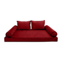 Model V1 - Velvet Indoor Daybed Mattress Bolster Pillow Backrest Cushion |COVERS ONLY|