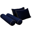Model V1 - Velvet Indoor Daybed Mattress Bolster Pillow Backrest Cushion |COVERS ONLY|
