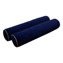 Model V5 - Velvet Indoor Daybed Bolster Pillow Cushion |COVERS ONLY|
