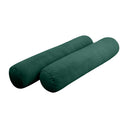 Model V5 - Velvet Indoor Daybed Mattress Bolster Pillow |COVERS ONLY|
