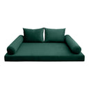 Model V1 - Velvet Indoor Daybed Mattress Bolster Pillow Backrest Cushion |COVERS ONLY|