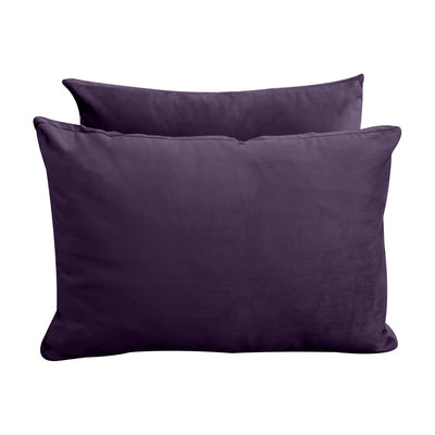 Model V1 - Velvet Indoor Daybed Mattress Bolster Pillow Backrest Cushion |COVERS ONLY|