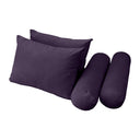 Model V1 - Velvet Indoor Daybed Mattress Bolster Pillow Backrest Cushion |COVERS ONLY|
