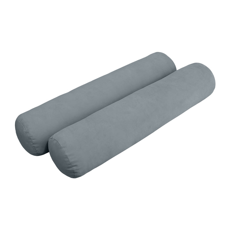 Model V4 - Velvet Indoor Daybed Mattress Bolster Backrest Cushions and Covers |Complete Set|