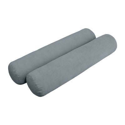 Model V5 - Velvet Indoor Daybed Bolster Pillow Cushion |COVERS ONLY|