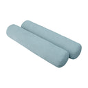 Model V4 - Velvet Indoor Daybed Bolster Pillow Backrest Cushion |COVERS ONLY|