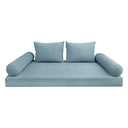 Model V1 - Velvet Indoor Daybed Mattress Bolster Pillow Backrest Cushion |COVERS ONLY|