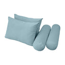 Model V1 - Velvet Indoor Daybed Mattress Bolster Pillow Backrest Cushion |COVERS ONLY|