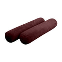 Model V5 - Velvet Indoor Daybed Mattress Bolster Pillow |COVERS ONLY|