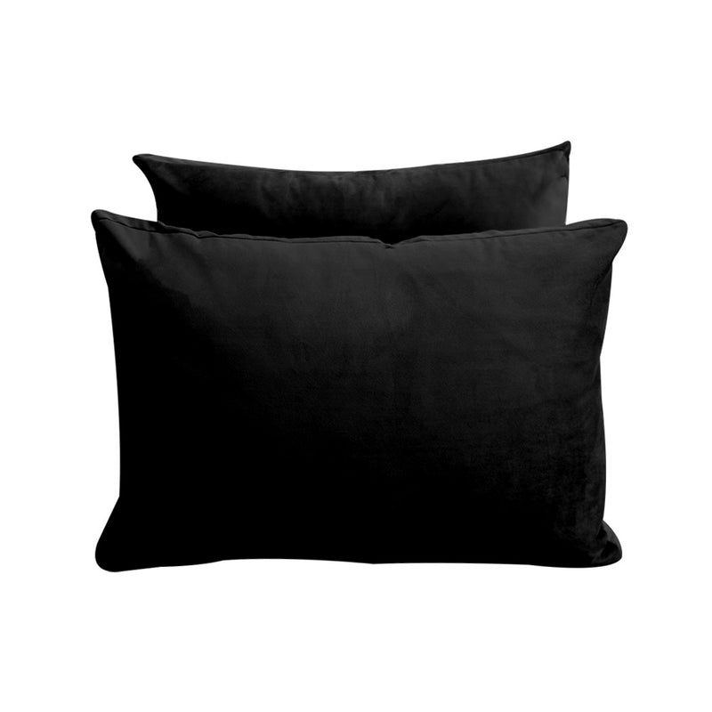Model V1 - Velvet Indoor Daybed Mattress Bolster Pillow Backrest Cushion |COVERS ONLY|