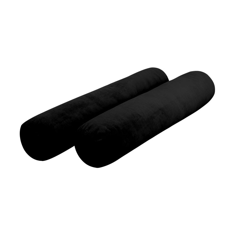 Model V4 - Velvet Indoor Daybed Mattress Bolster Backrest Cushions and Covers |Complete Set|