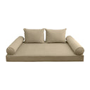 Model V1 - Velvet Indoor Daybed Mattress Bolster Pillow Backrest Cushion |COVERS ONLY|