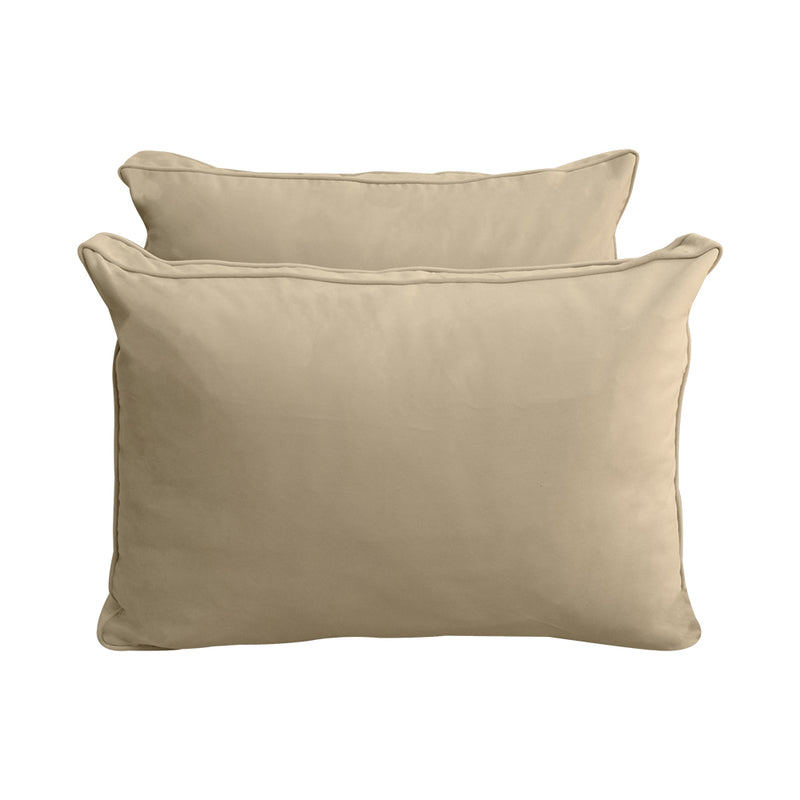 Model V1 - Velvet Indoor Daybed Mattress Bolster Pillow Backrest Cushion |COVERS ONLY|