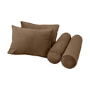 Model V1 - Velvet Indoor Daybed Mattress Bolster Pillow Backrest Cushion |COVERS ONLY|