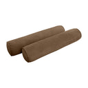 Model V5 - Velvet Indoor Daybed Mattress Bolster Pillow |COVERS ONLY|