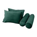 Model V1 - Velvet Indoor Daybed Mattress Bolster Pillow Backrest Cushion |COVERS ONLY|