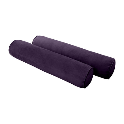 Model V5 - Velvet Indoor Daybed Mattress Bolster Pillows and Covers |Complete Set|