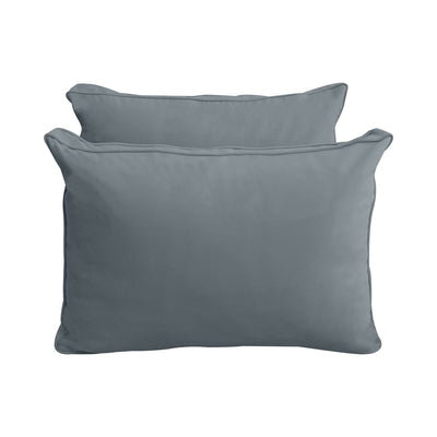 Model V1 - Velvet Indoor Daybed Mattress Bolster Pillow Backrest Cushion |COVERS ONLY|