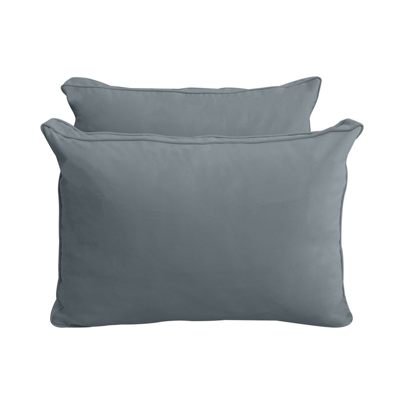 Model V1 - Velvet Indoor Daybed Mattress Bolster Pillow Backrest Cushion |COVERS ONLY|