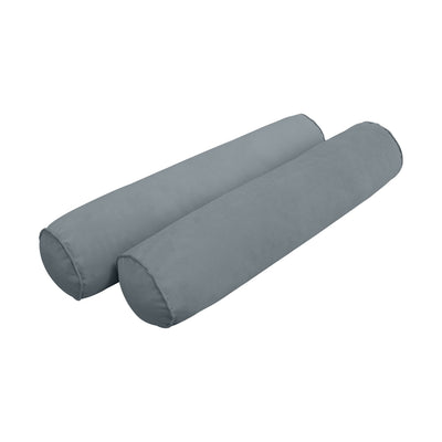 Model V5 - Velvet Indoor Daybed Bolster Pillow Cushion |COVERS ONLY|