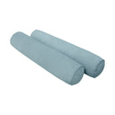 Model V4 - Velvet Indoor Daybed Bolster Pillow Backrest Cushion |COVERS ONLY|