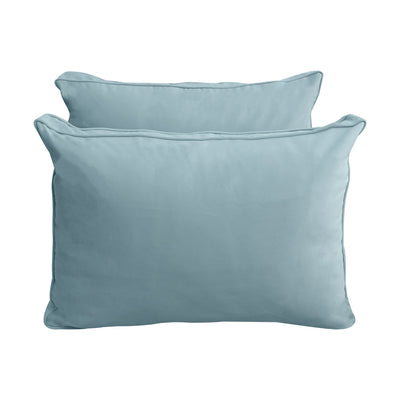 Model V1 - Velvet Indoor Daybed Mattress Bolster Pillow Backrest Cushion |COVERS ONLY|