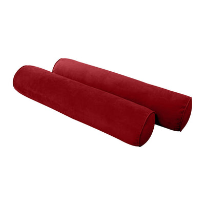 Model V5 - Velvet Indoor Daybed Mattress Bolster Pillows and Covers |Complete Set|