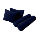 Model V1 - Velvet Indoor Daybed Mattress Bolster Pillow Backrest Cushion |COVERS ONLY|