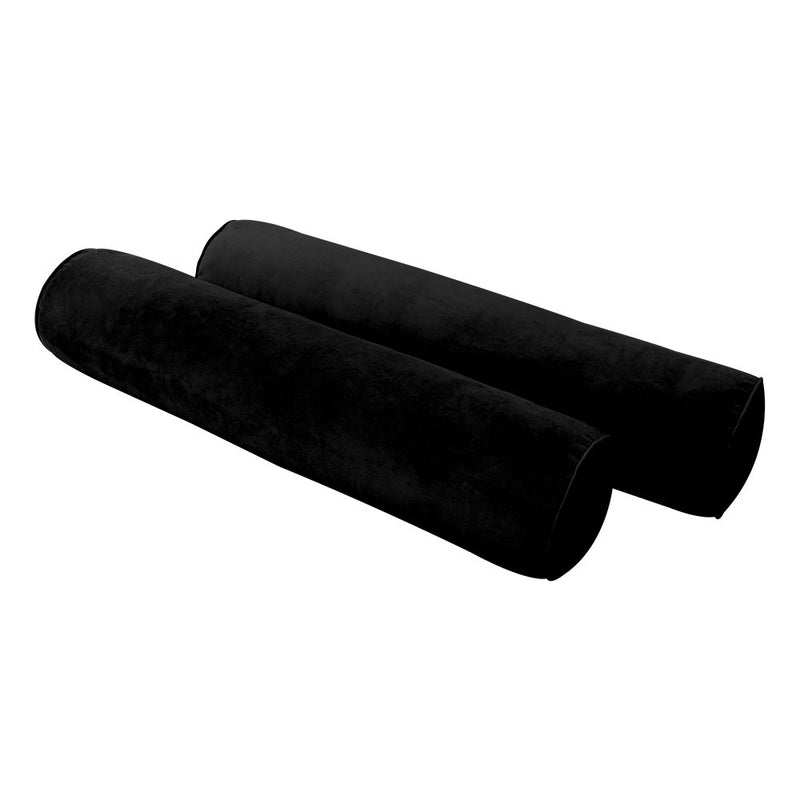 Model V5 - Velvet Indoor Daybed Mattress Bolster Pillows and Covers |Complete Set|