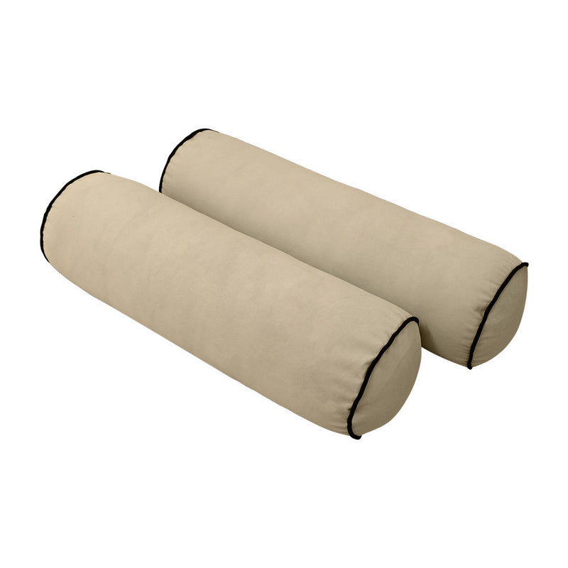 Model V3 - Velvet Indoor Daybed Mattress Bolster Backrest Cushions and Covers |Complete Set|