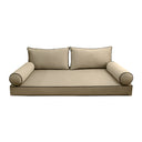 Model V2 - Velvet Indoor Daybed Mattress Bolster Pillow Backrest Cushion |COVERS ONLY|