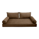 Model V2 - Velvet Indoor Daybed Mattress Bolster Pillow Backrest Cushion |COVERS ONLY|