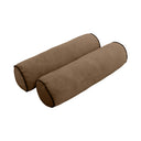 Model V3 - Velvet Indoor Daybed Bolster Pillow Backrest Cushion |COVERS ONLY|